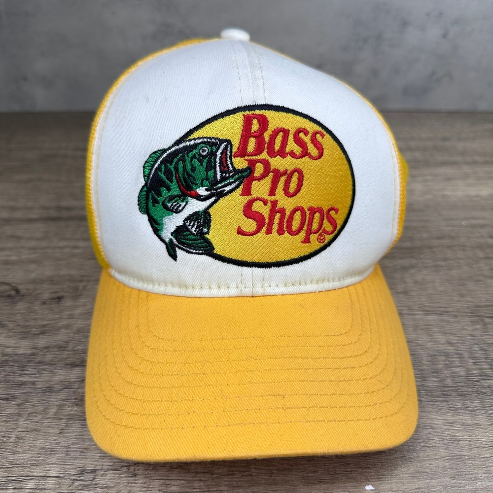 Bass Pro Shops‎ Truckers Snapback Yellow Mesh Hat